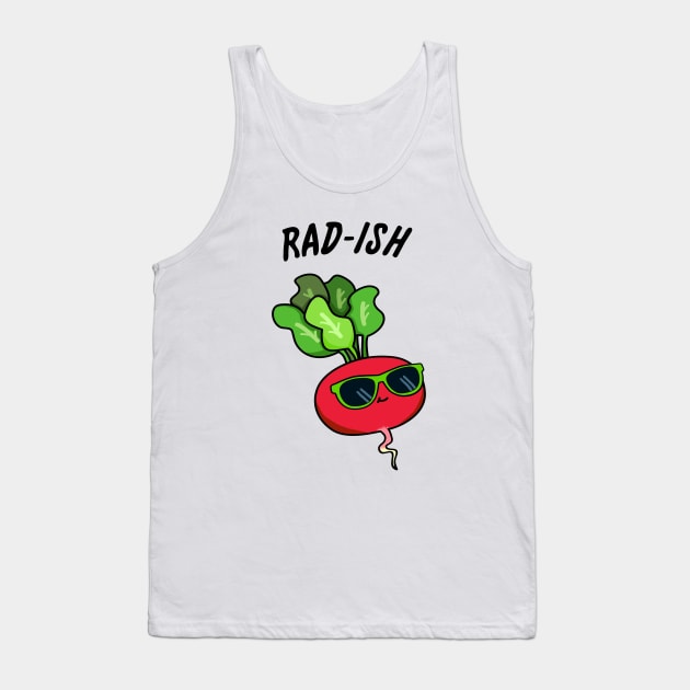 Rad-ish Cute Radish Pun Tank Top by punnybone